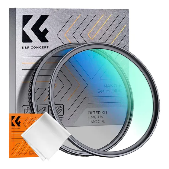 Kit Filtro Uv+clp Polarizado+microfibra K&f Concept Ø72