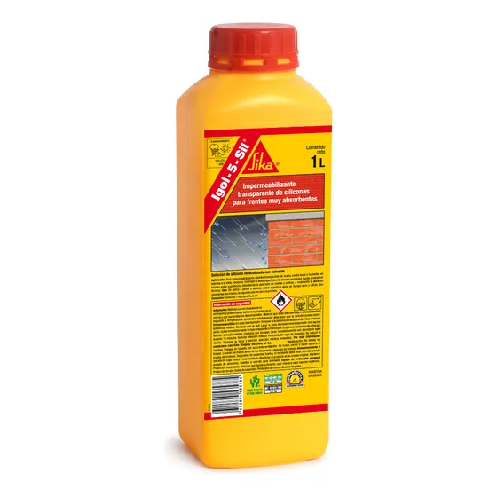 Impermeabilizante Siliconado Ladrillos Igol 5 Sil 1 Lt Sika