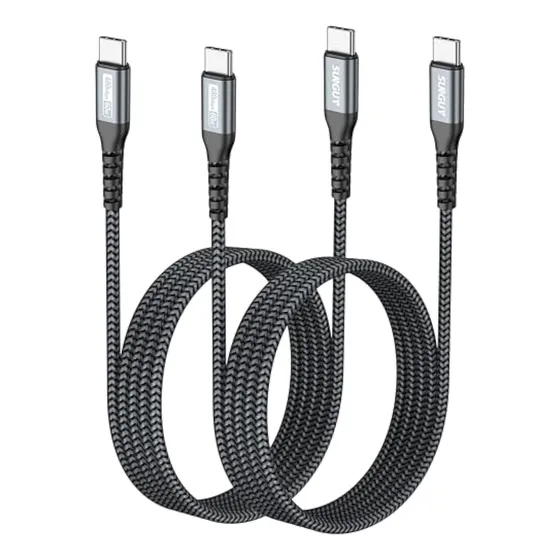 Sunguy Usb C A Usb C De 5 Pies [2 Unidades], Cable