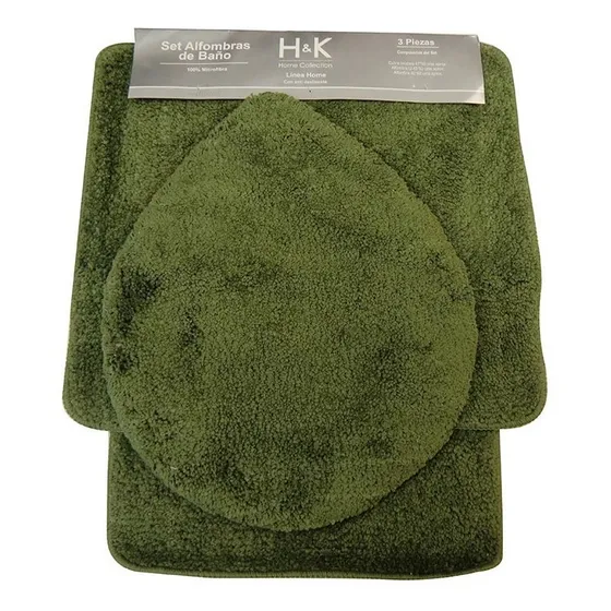 Set X3 Alfombra Para Baño Döhler Con Memoria De Microfibra