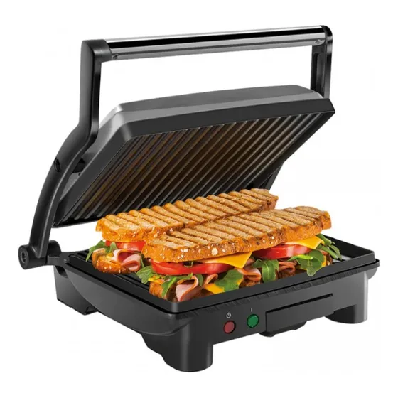 Parrilla Prensa Panini Chefman Rj02-180-4-r Gourmet 1000w