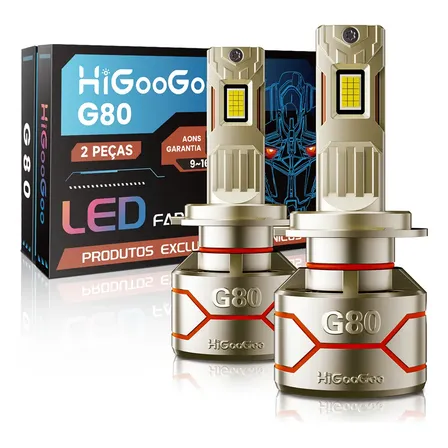 Higoogoo 280w G80 Par Carro Farol H4 H1 H7 H11 Hb3hb4 H3 H27 H7
