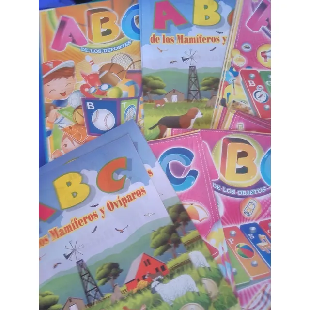 Cartilla Abc Escolar Abecedario Frutas Animales Numeros 