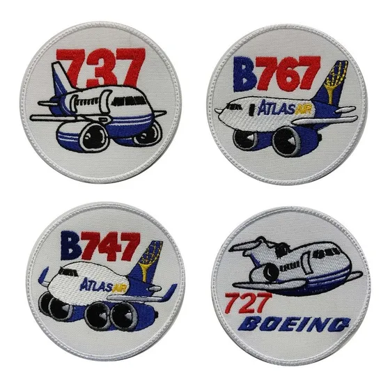 Boeing Aviones Comerciales Parches Bordados, 727 737 747 X1