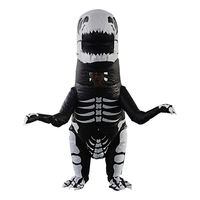 Disfraz Inflable De Esqueleto De Dinosaurio Para Carnaval, F