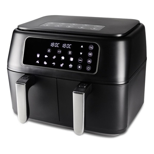 Fritadeira Dual Air Fryer Duplo Cesto 8l Hamilton Beach Cor Preto