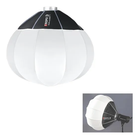 Softbox Triopo Globo Bowens Lanterna Balão Chines 65cm Kq65