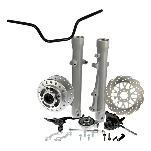 Tren Delantero Completo Disco Moto Boxer Ct100 Con Manubrio