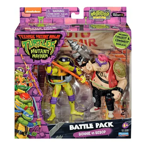 Tortugas Ninja Battle Pack Set X2 Figuras 83330 Delmy