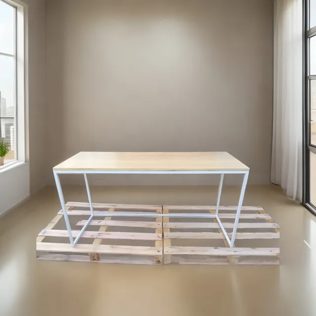 Escritorio De Hierro Y Madera 