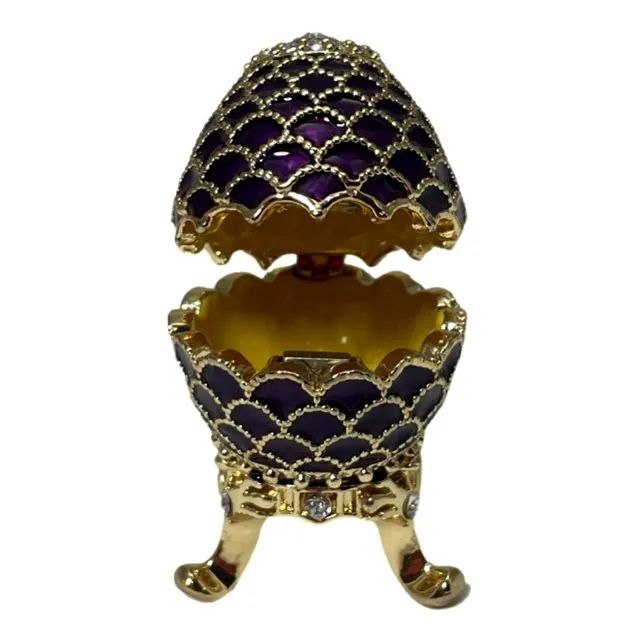 Huevo Fabergé, San Petersburgo, Rusia, Modelo Pino. Morado