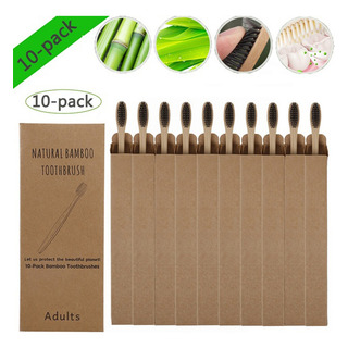 Cepillo De Dientes De Carbón De Bambú, 10 Piezas, Cepillos D Cepillo De Dientes De Carbón De Bambú, 10 Piezas, Cepillos D