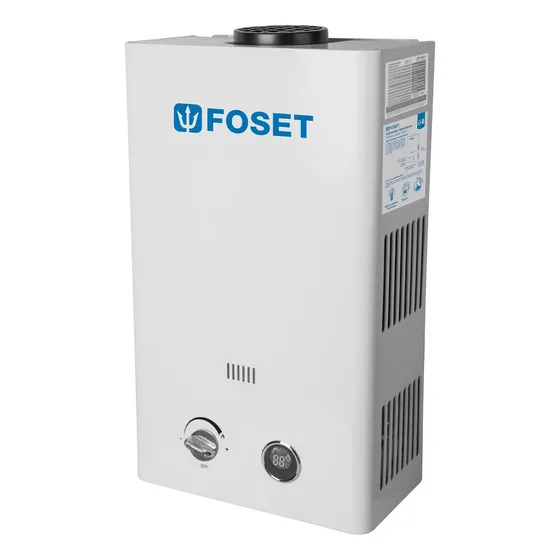 Calentador Instantáneo De Agua, Gas Lp 11l Foset Cale-11i Color Blanco Tipo De Gas Glp