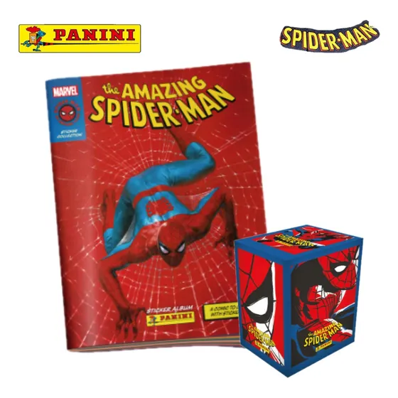 Panini Spiderman Álbum Tapa Blanda Y Caja Barajitas