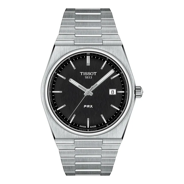 Tissot Mens Prx 316l Caja De Acero Inoxidable Reloj Bgl5r