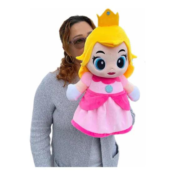 Peluche Princesa Peach 35cm Fina Y Hermosa +moño Y Perfumado