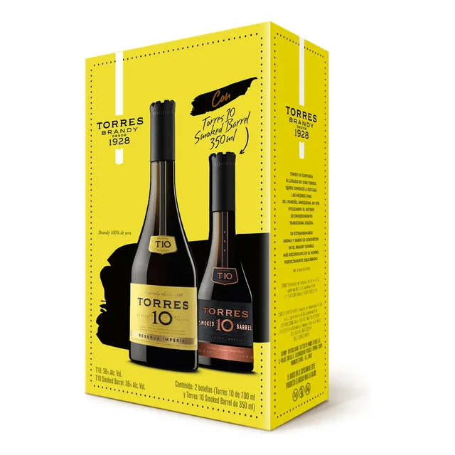 Brandy Torres 10 700ml + Torres 10 Smoked Barrel 350ml