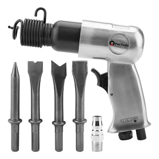 Pwr Martillo Neumático Para Hormigón Martillo De 4 Cinceles Color Gris Pwr Martillo Neumático Para Hormigón Martillo De 4 Cinceles Color Gris