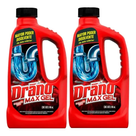 Destapacaños Líquido Drano Max Gel 946ml 2 Pack