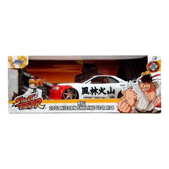 Jada: Street Fighter: Ryu & 2002 Nissan Skyline Gt-r R34