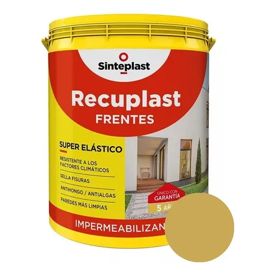 Recuplast Frentes Impermeabilizante 4l Colores Sinteplast Mm