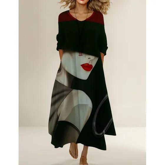 Vestido Rocco Italy Doble Capa Asd-034 S6 Plus Size S A 5xl