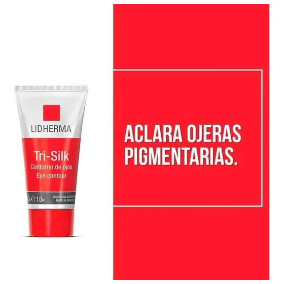 Gel Sedoso para Parpados Tri-Silk Lidherma Contorno de ojos de 30g