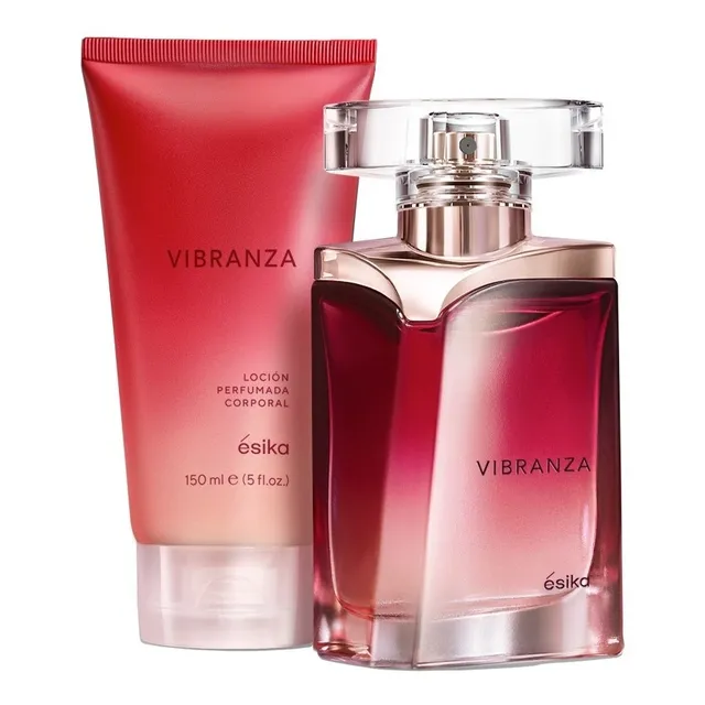 Set Perfume De Mujer + Loción Perfumada Vibranza-esika