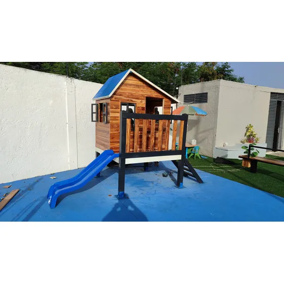 Casa De Juego Con Tobogan Para Niños Impermeable