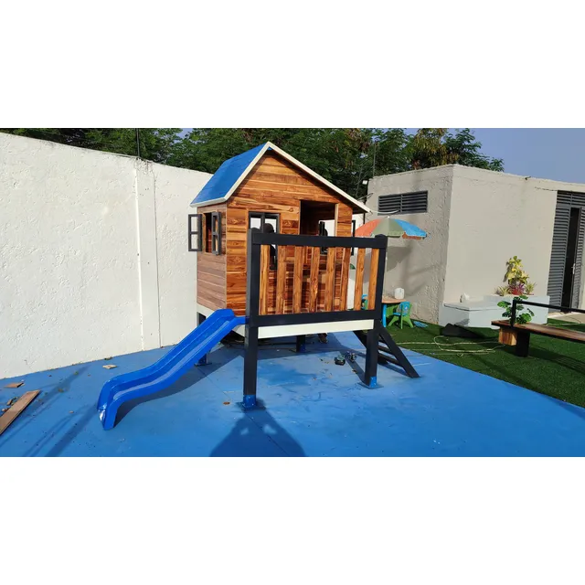 Casa De Juego Con Tobogan Para Niños Impermeable
