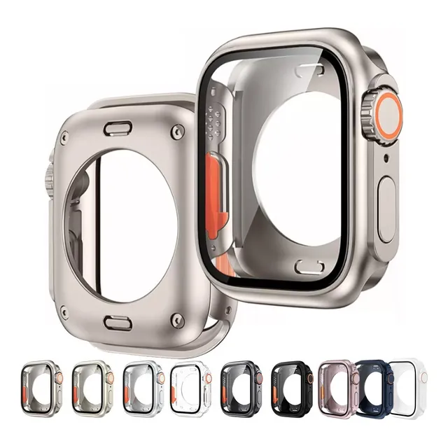 Case Cristal Templado Para Apple Watch Serie 10 9 8 7 6 5 Se
