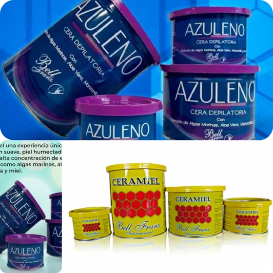 Cera Depiladora Miel, Azuleno Bell Franz  Original