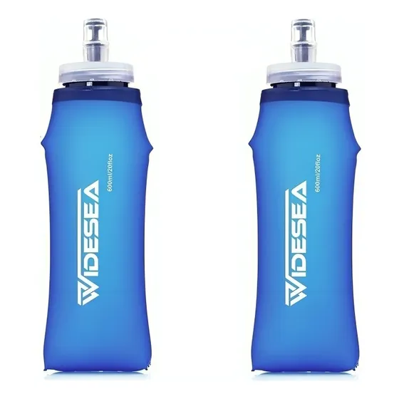 2pcs 600 Ml Botellas Deportiva Soft Flask Para Running