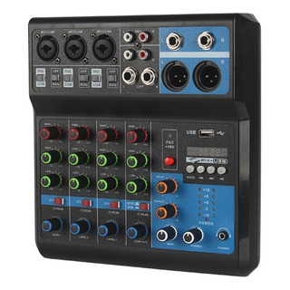 Console De Mixagem De Som Mixer Bluetooth De 5 Canais Console De Mixagem De Som Mixer Bluetooth De 5 Canais