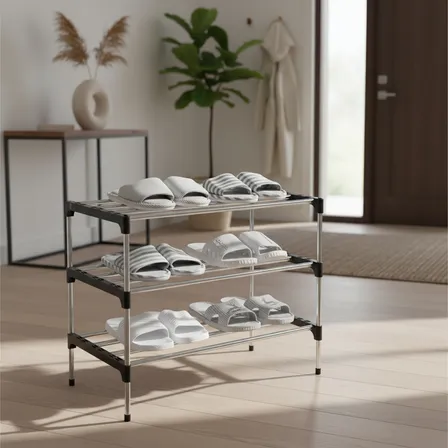 Sapateira Luxo Ikaza Com 3 Prateleiras Até 9 Pares Sapatos