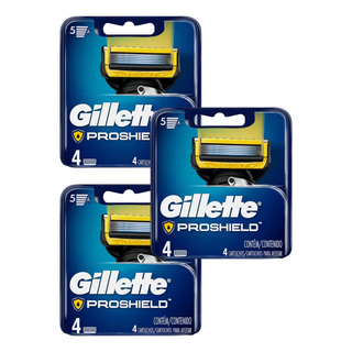 Kit X3 Repuestos De Afeitar Gillette Proshield - 4 Und Kit X3 Repuestos De Afeitar Gillette Proshield - 4 Und