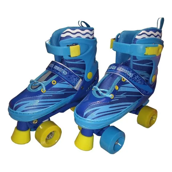 Patines Azul Ajustables Ruedas Clásicas Talla M 23-25