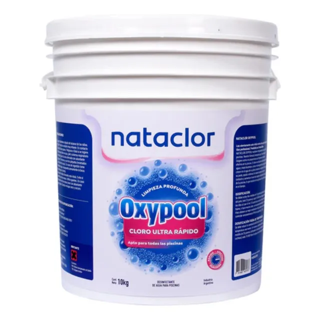 Oxigeno Activo Nataclor Pool Limpiafondo Pileta Piscina 10 K