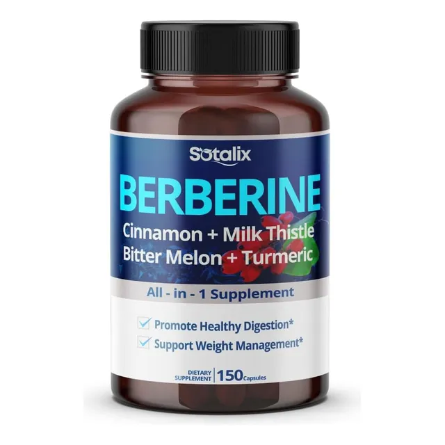 Berberina 1000mg 150 Cápsulas