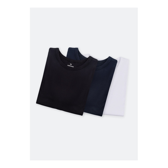 Kit Com 3 Camisetas Masculinas Básicas Hering Kit Com 3 Camisetas Masculinas Básicas Hering