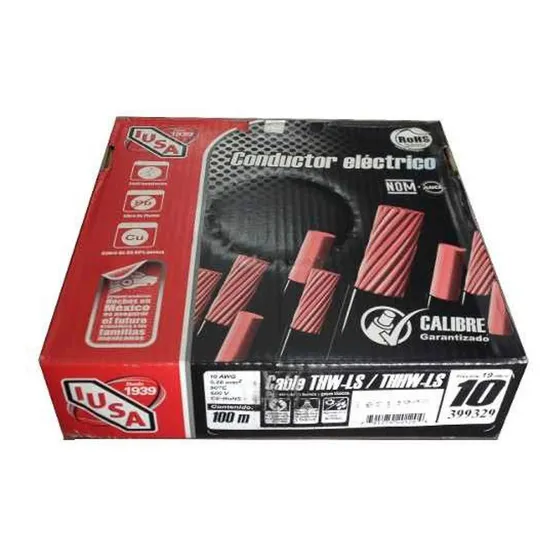 Cable Electrico Cal. 10 Color Blanco Tipo Thw (1 Iusa 399329