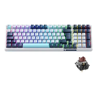 Teclado Mecánico Español Thunderobot K98 Gasket Rgb Hot Swap 3/5 Pins Ergonómico 98% Layout Teclado Alfanumerico 100% Anti-ghosting Outemu Teclado Brown Switch Para Pc Usb Gamer