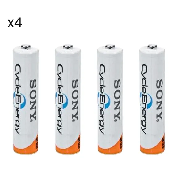 Pila Recargable Aaa Sony Cycleenergy 4300 Mah Kit-4