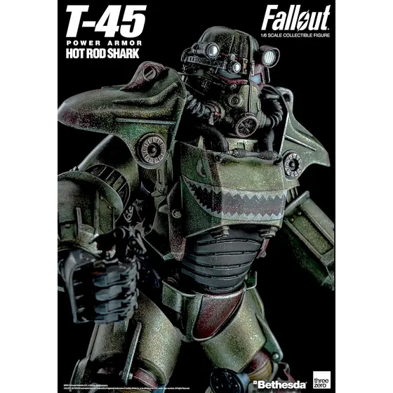 Treszero Fallout: T-45 Hot Rod Shark Power Armor Pack Escala