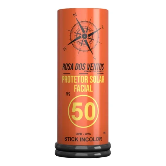 Protetor Solar Facial Vegano Rosa Dos Ventos Stick Fps50