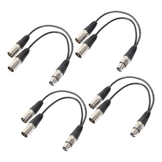 W 4 Pedazos Divisor Y Cable De Sonido Adaptador 2 X Xlr A W 4 Pedazos Divisor Y Cable De Sonido Adaptador 2 X Xlr A