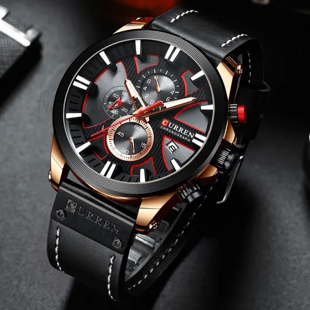 Reloj Curren 8346,cuero, Original, 4 Colores