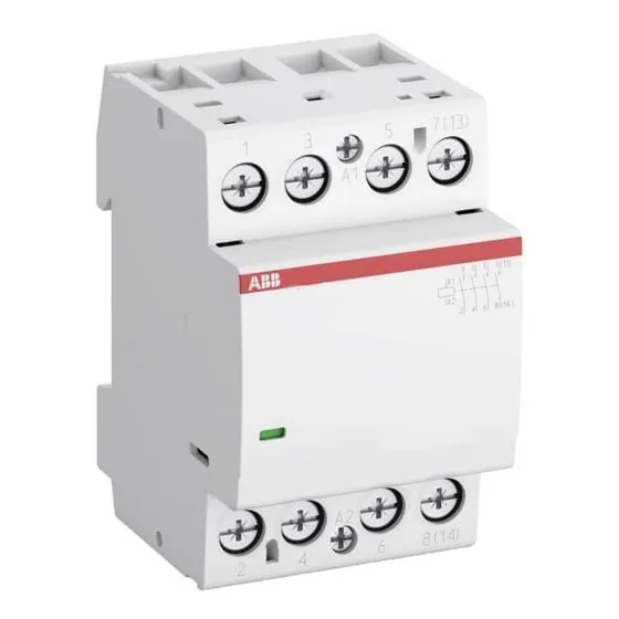  Contactor Esb Modular/din 63a 4na 230vca/vcc, 3 Módulos Abb