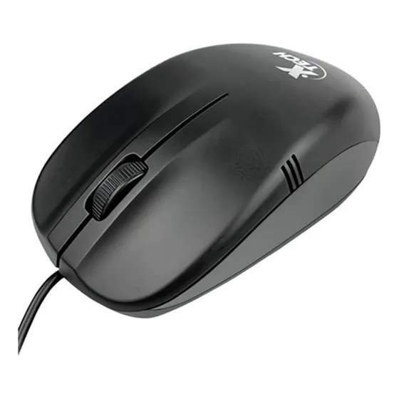Mouse Óptico Alámbrico 3d Con 3 Botones Negro