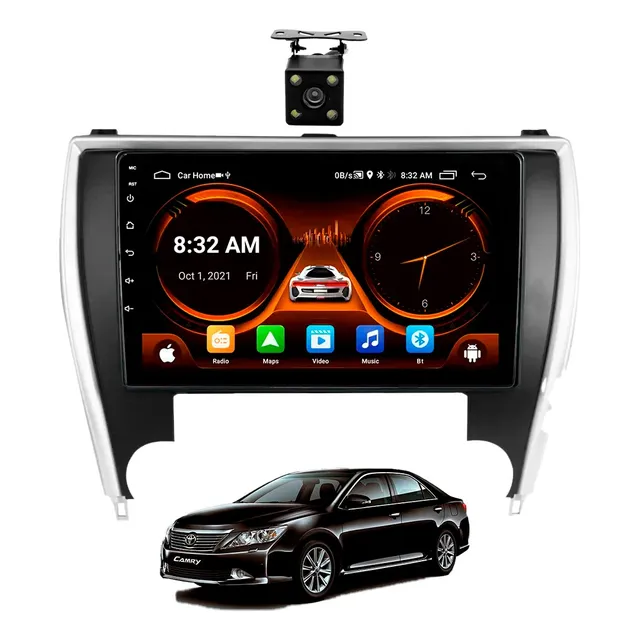 Estereo Toyota Camry 2015-2017 Carplay Android Auto 2+32 Gb Color Negro